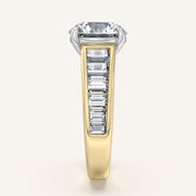 Image for Round Art Deco Engagement Ring | 18k Two Tone