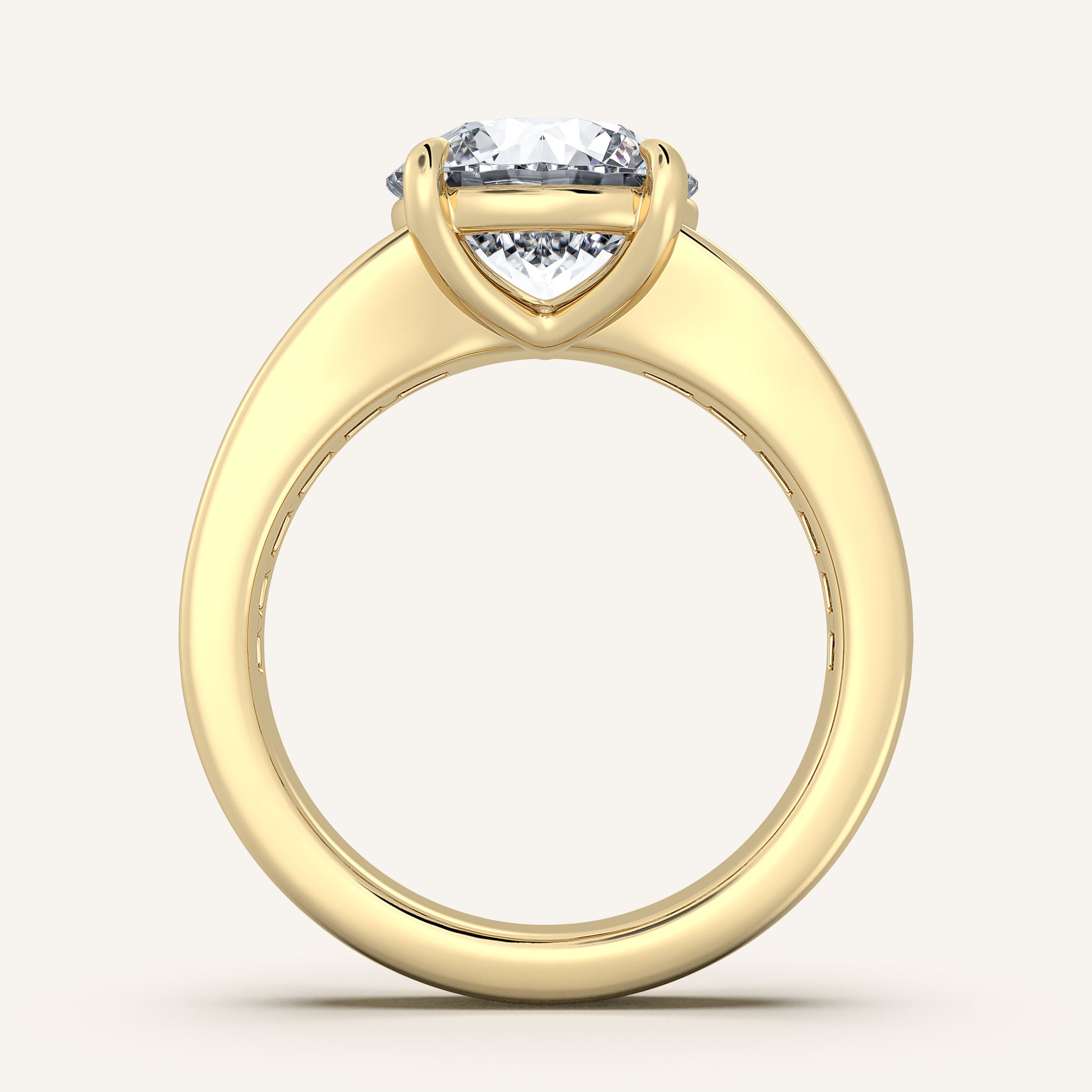 Image for Round Art Deco Engagement Ring | 18k Yellow Gold
