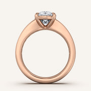 Image for Moval Art Deco Engagement Ring | 14k Rose Gold