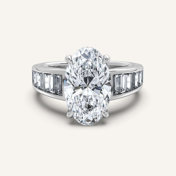Moval Art Deco Engagement Ring | Platinum