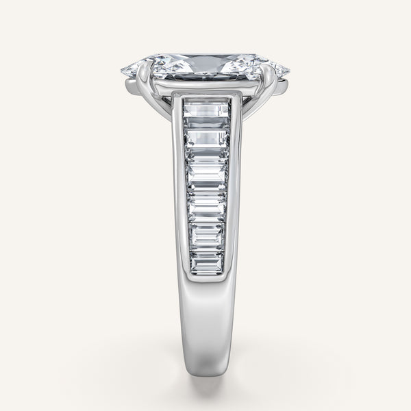 Moval Art Deco Engagement Ring | Platinum