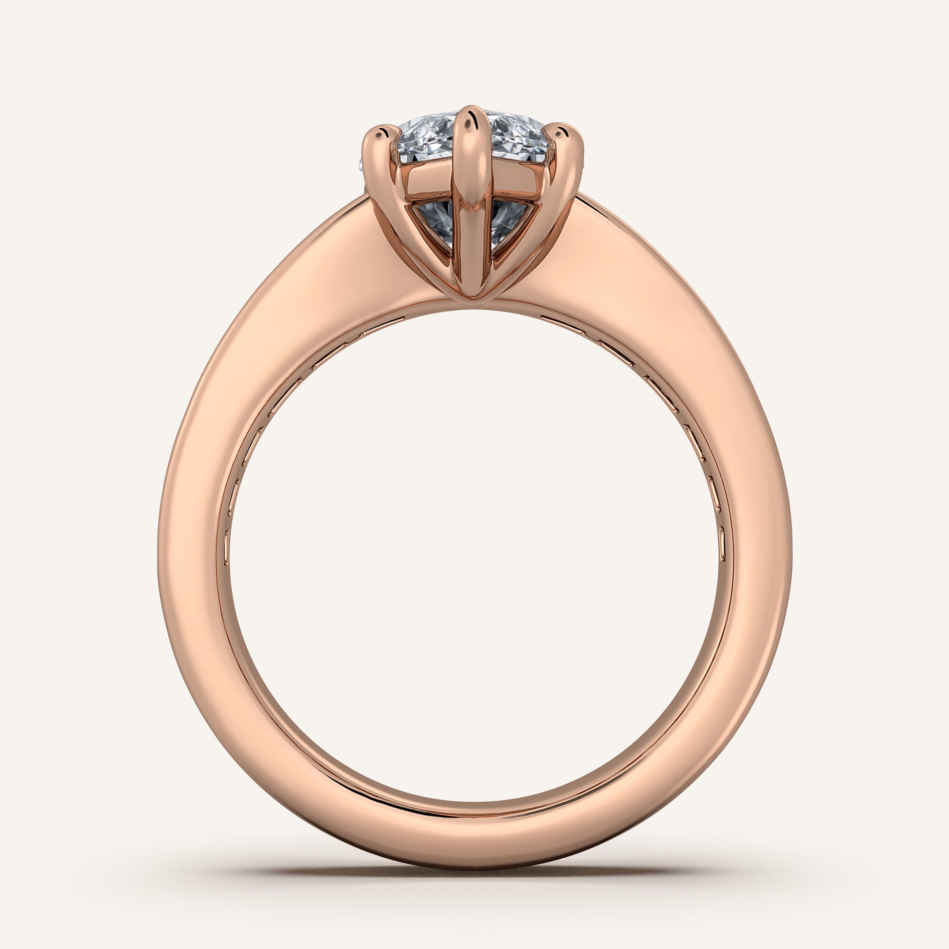 Image for Marquise Art Deco Engagement Ring | 18k Rose Gold