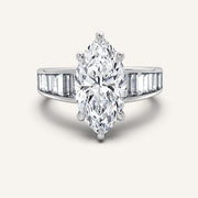 Image for Marquise Art Deco Engagement Ring | 14k White Gold