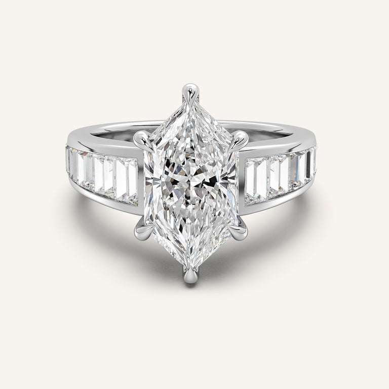 Image for Dutch Marquise Art Deco Engagement Ring | Platinum