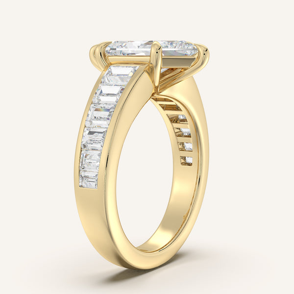 Dutch Marquise Art Deco Engagement Ring | 18k Yellow Gold