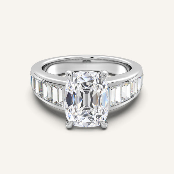 Old Mine Cut Art Deco Engagement Ring | Platinum