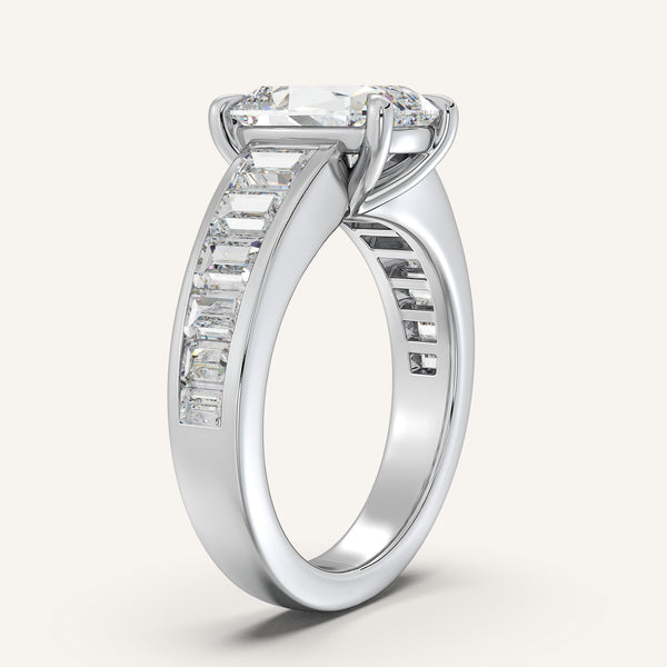Old Mine Cut Art Deco Engagement Ring | Platinum