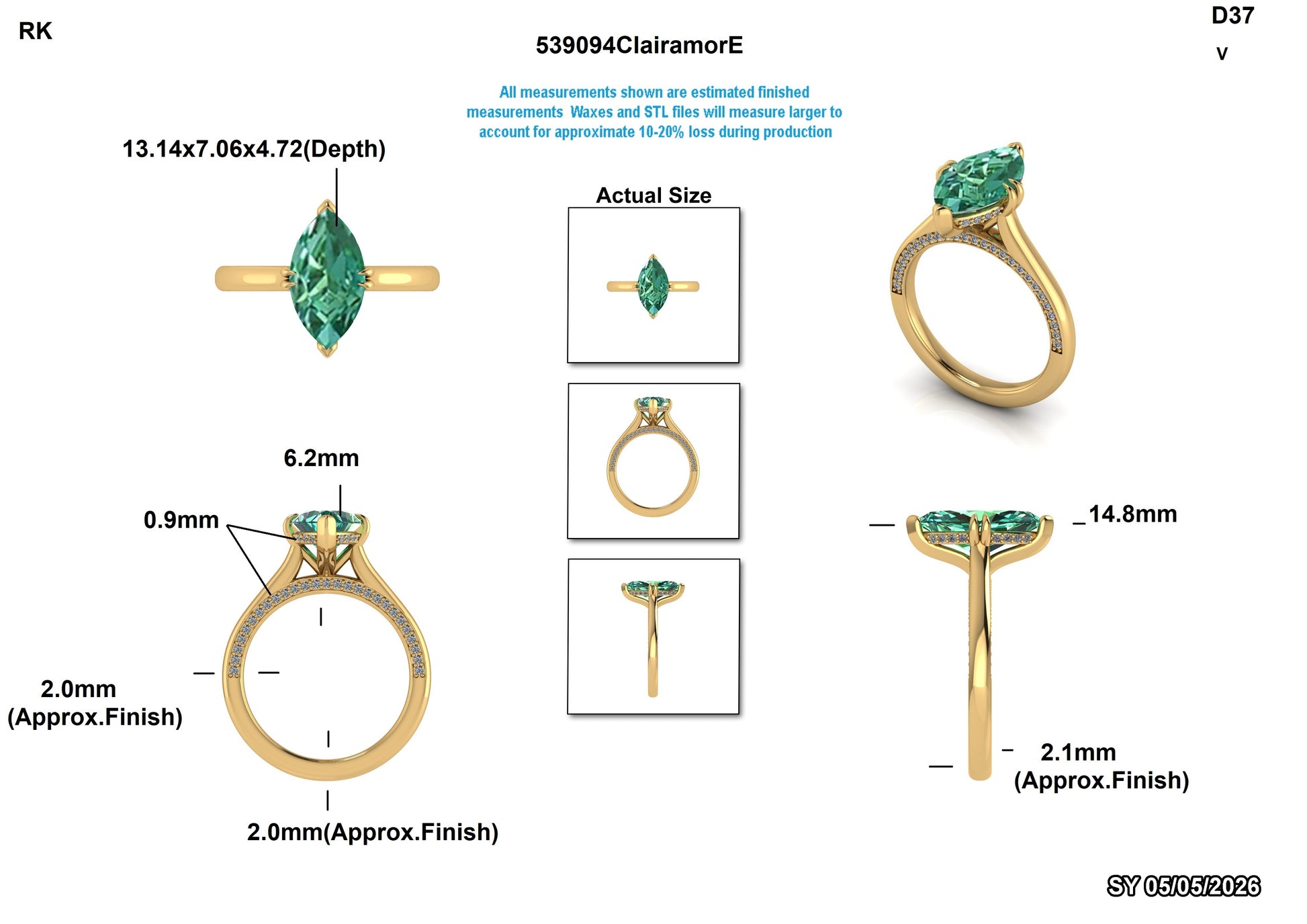 Oleksandr S Custom Engagement Ring