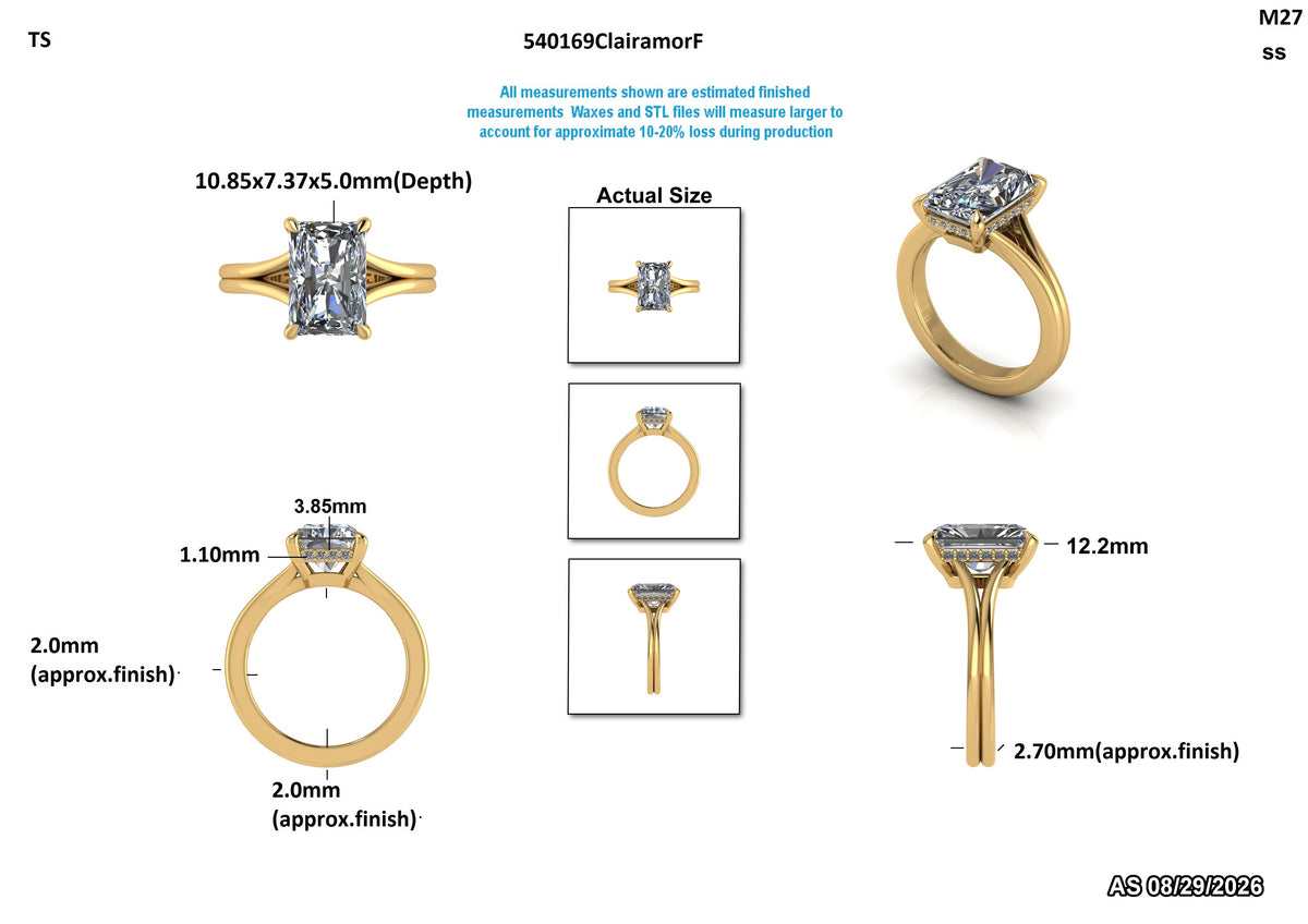 Uriel C Custom Engagement Ring