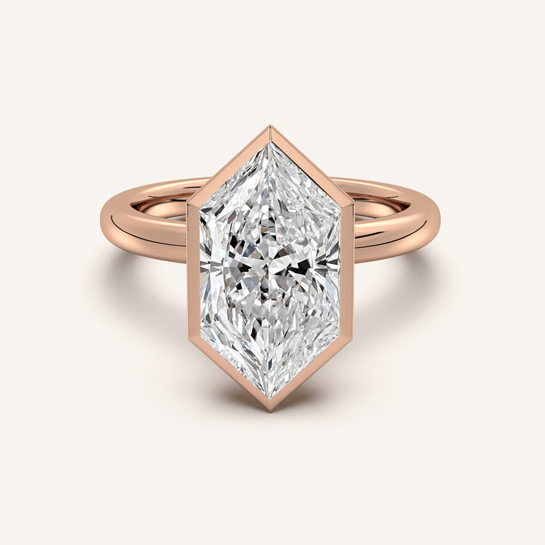 Image for Dutch Marquise Bezel Set Engagement Ring | 18k Rose Gold