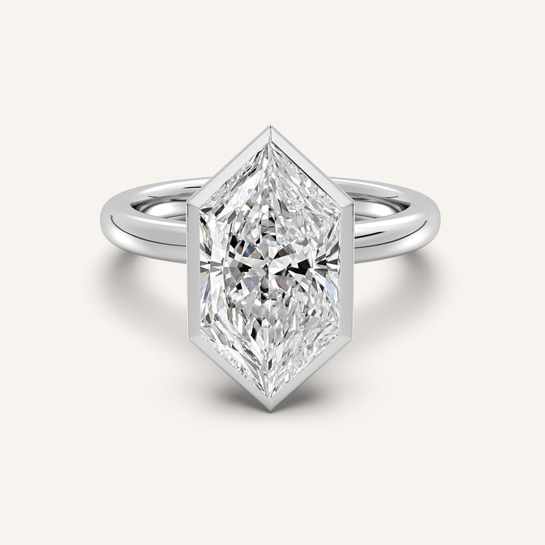 Image for Dutch Marquise Bezel Set Engagement Ring | Platinum