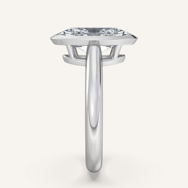 Moval Low Profile Bezel Ring | Platinum
