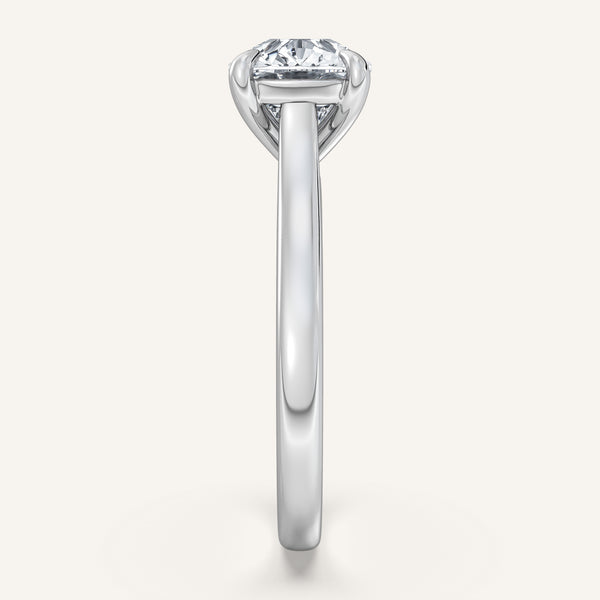 Cushion Cut East West Cathedral Ring | Platinum