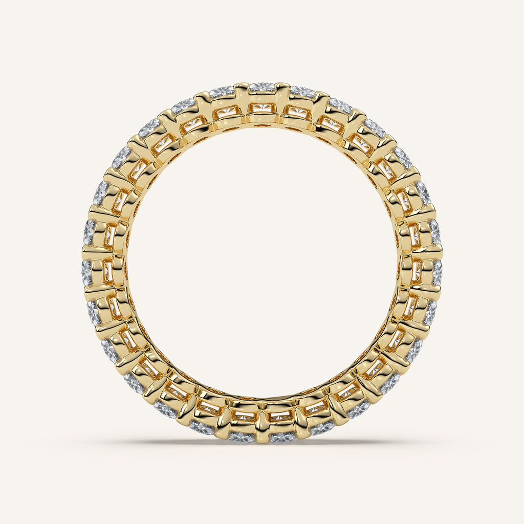 Oval Diamond Eternity Band — 2 CTW in 14k Yellow Gold (view 4)