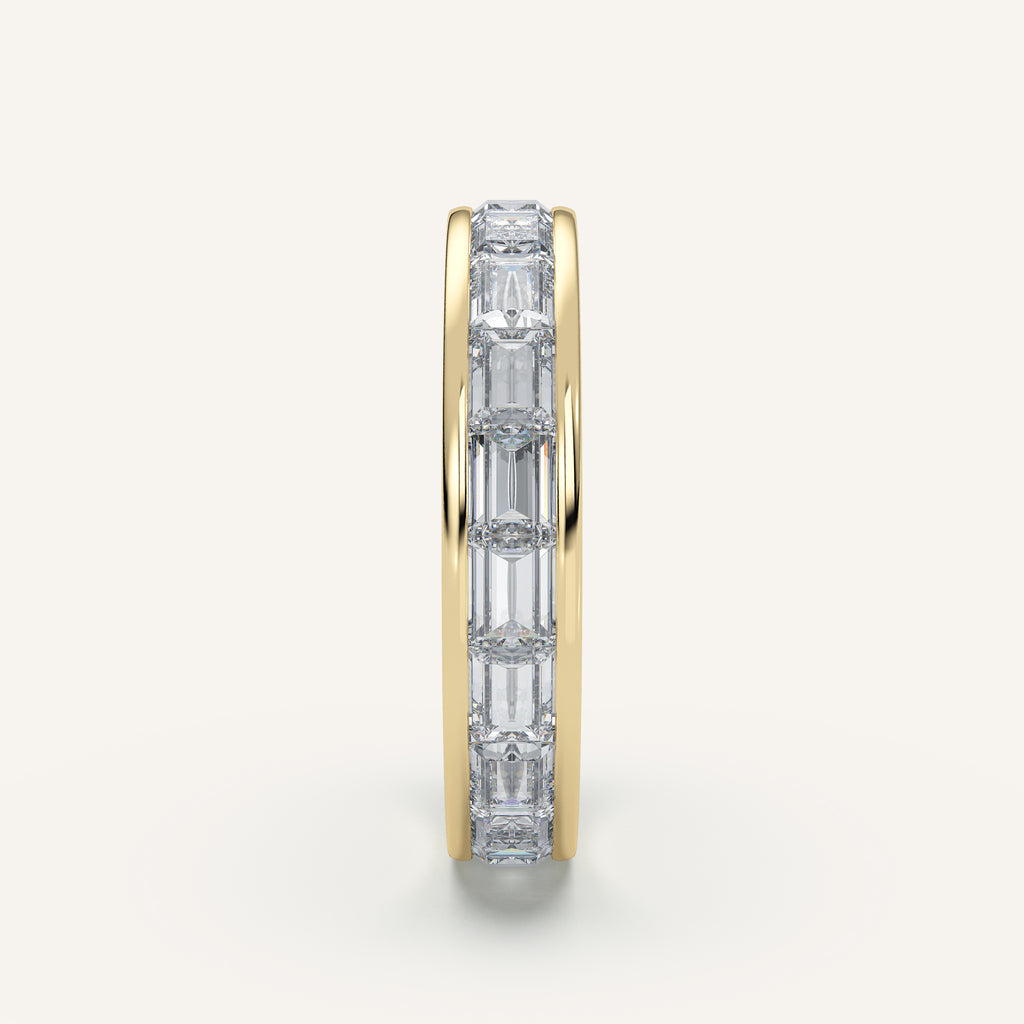 Channel-Set Baguette Wedding Band — 2.3 CTW in 14k Yellow Gold (view 3)