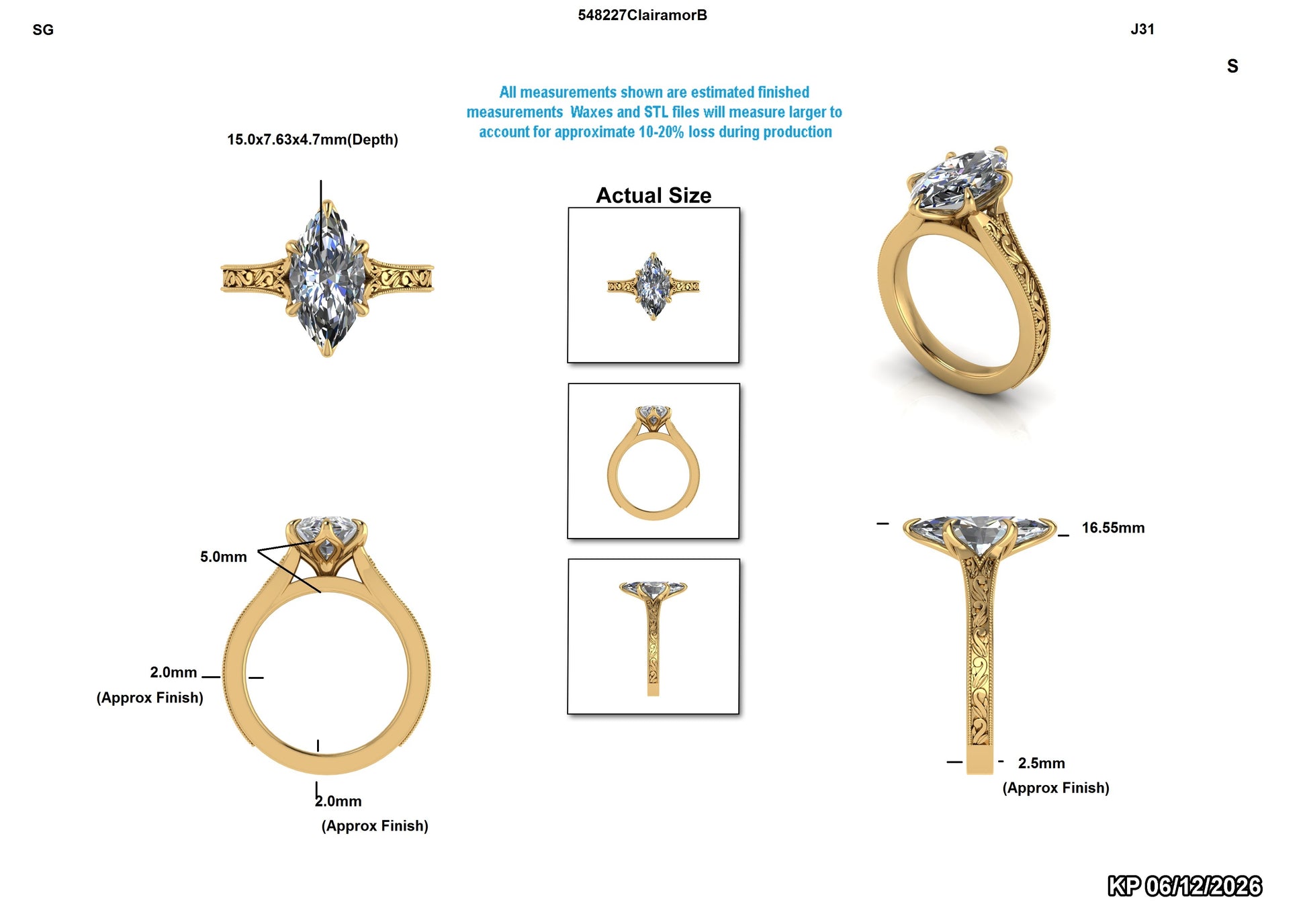 Sunny S Custom Engagement Ring