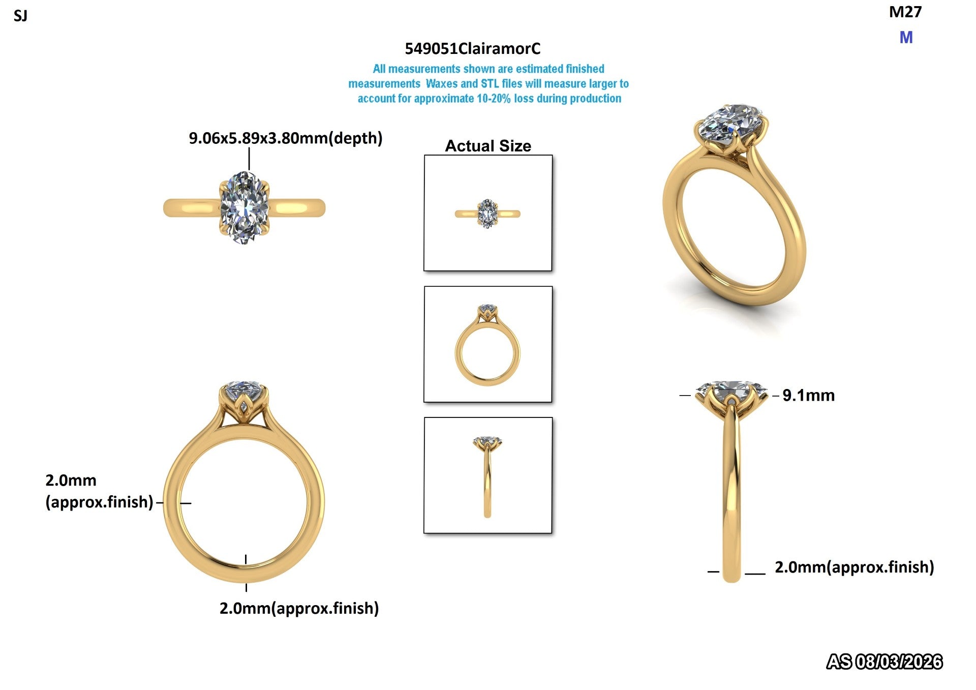 Ashfa A Custom Engagement Ring Design