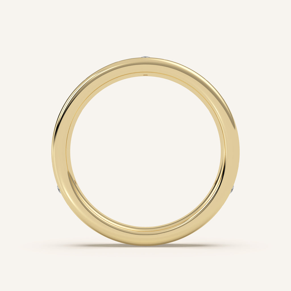 Celestial Wedding Band in 14k Yellow Gold (view 4)
