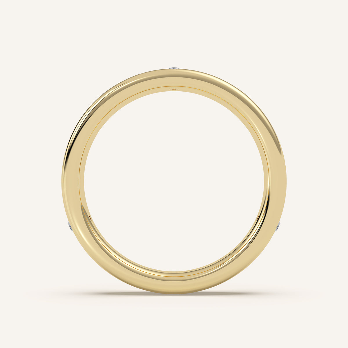 Celestial Wedding Band in 14k Yellow Gold (view 4)