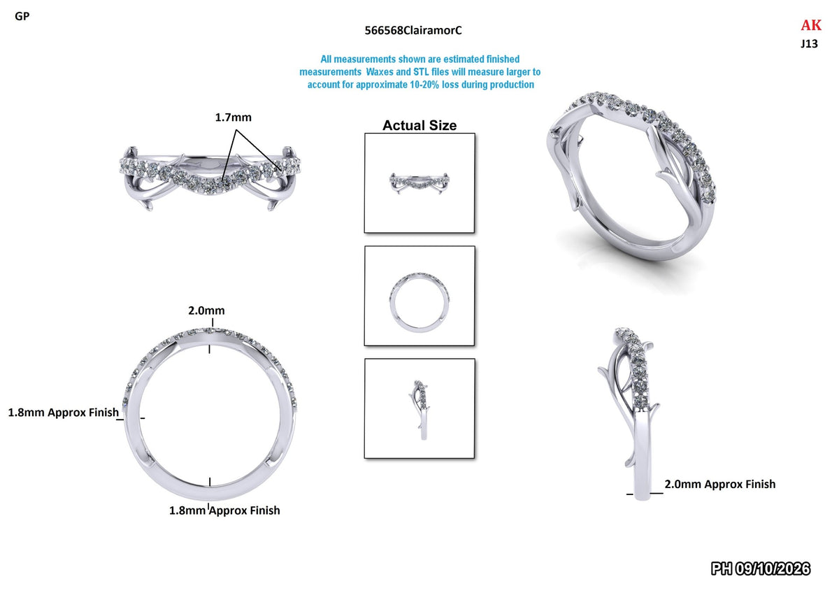 Manav Custom Wedding Band Design