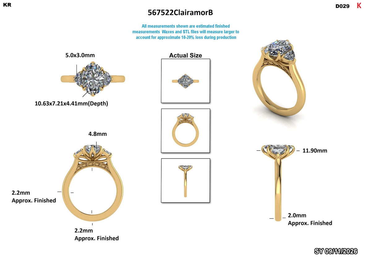 Ryley P Custom Engagement Ring Design