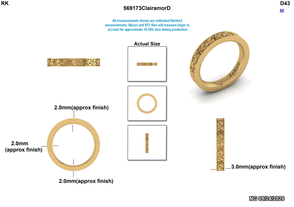 Joel Custom Wedding Bands