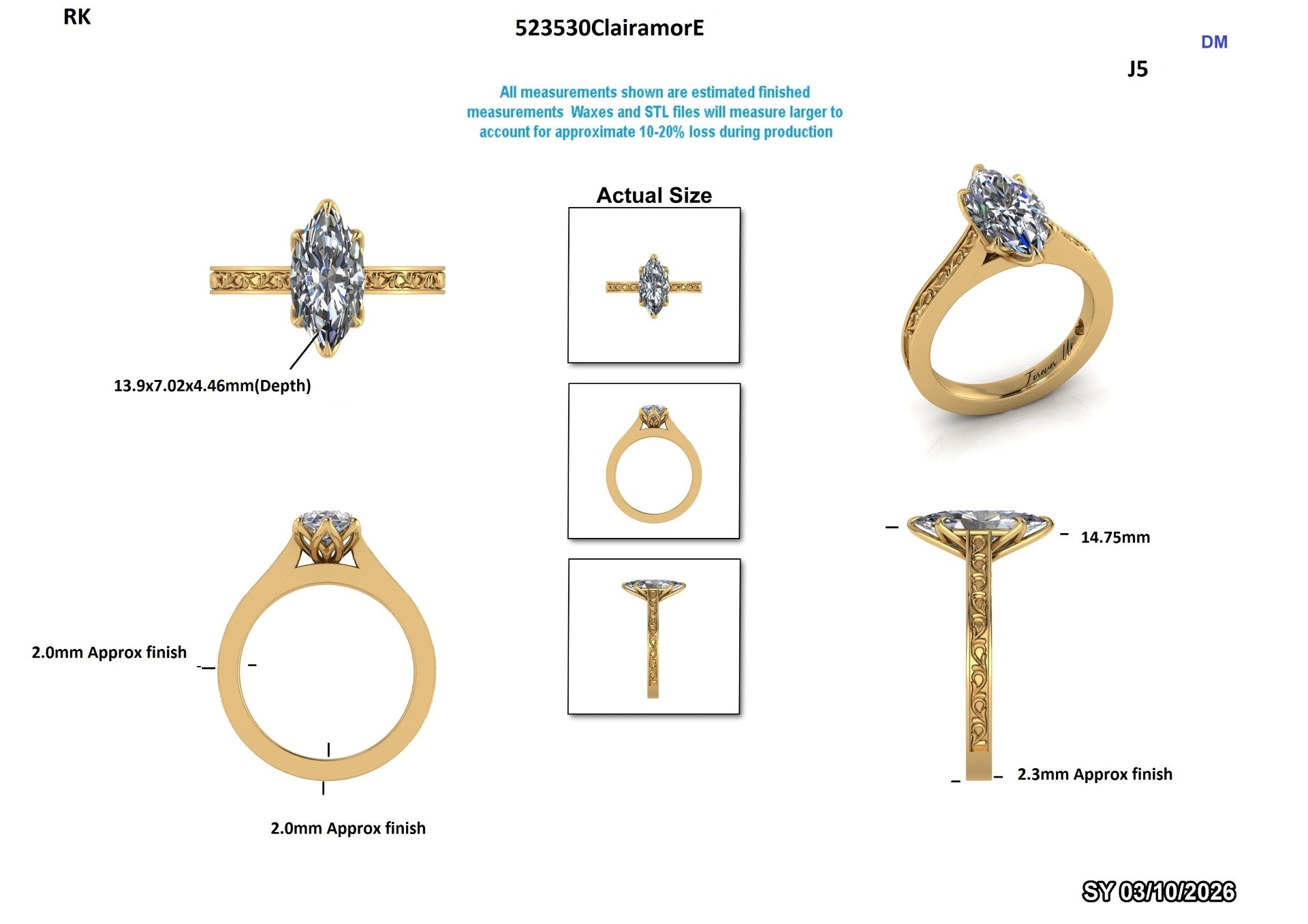 Agustin E Custom Engagement Ring Design