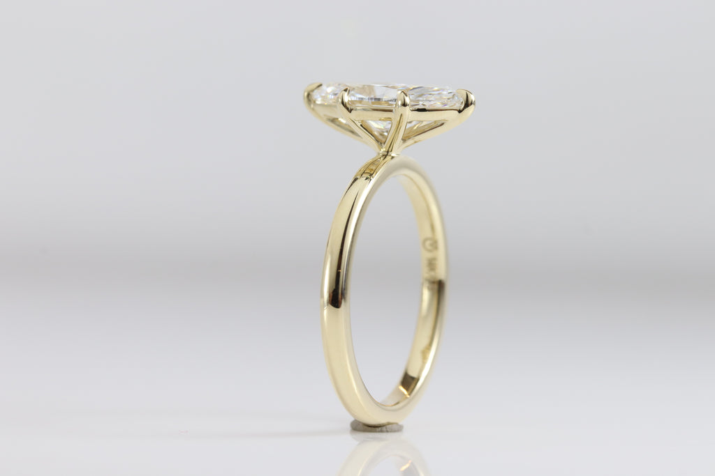 Amé Solitaire | 1.67ct E-VVS1 Marquise | 14k Yellow Gold