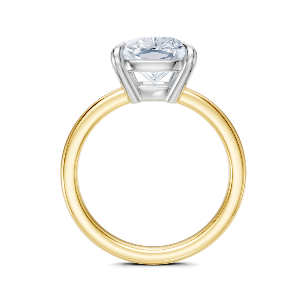 Image for Cabas Solitaire Engagement Ring | 14k Two Tone
