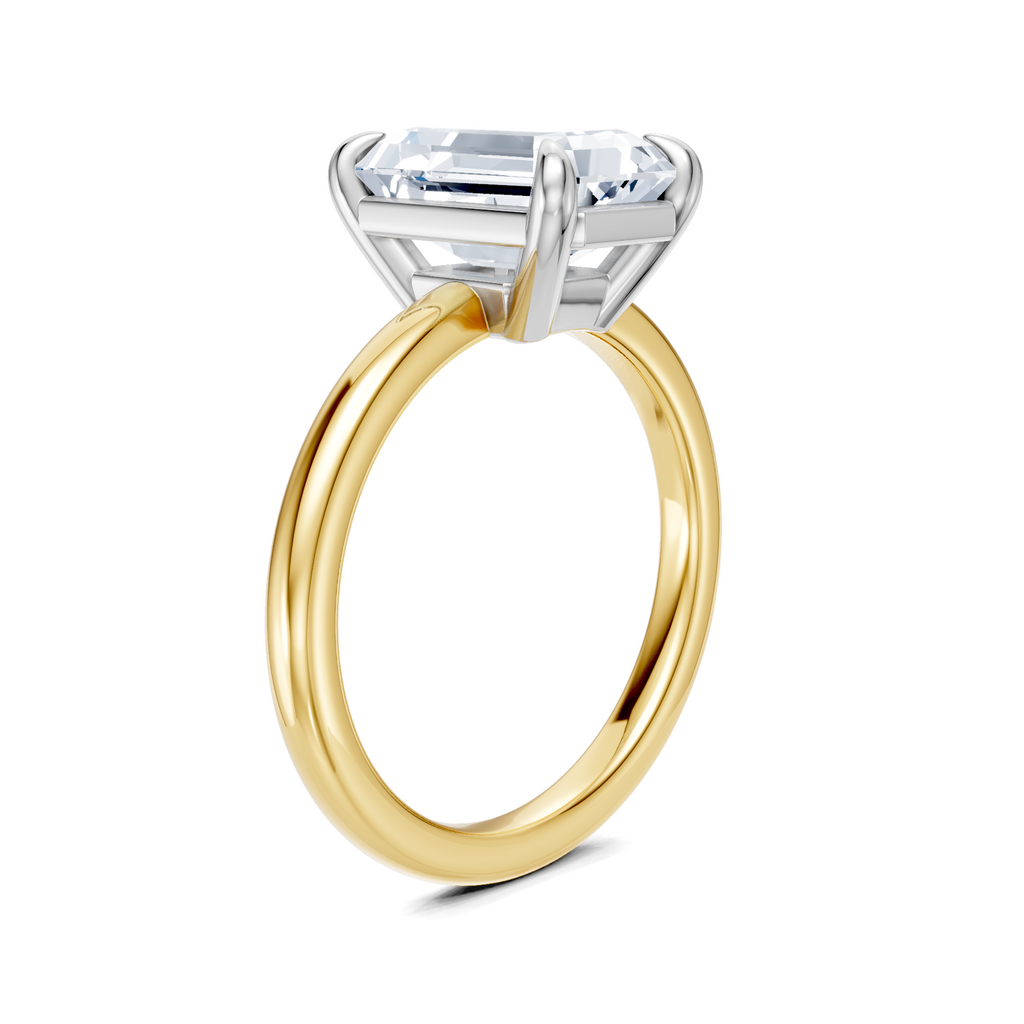 Image for Cabas Solitaire Engagement Ring | 18k Two Tone