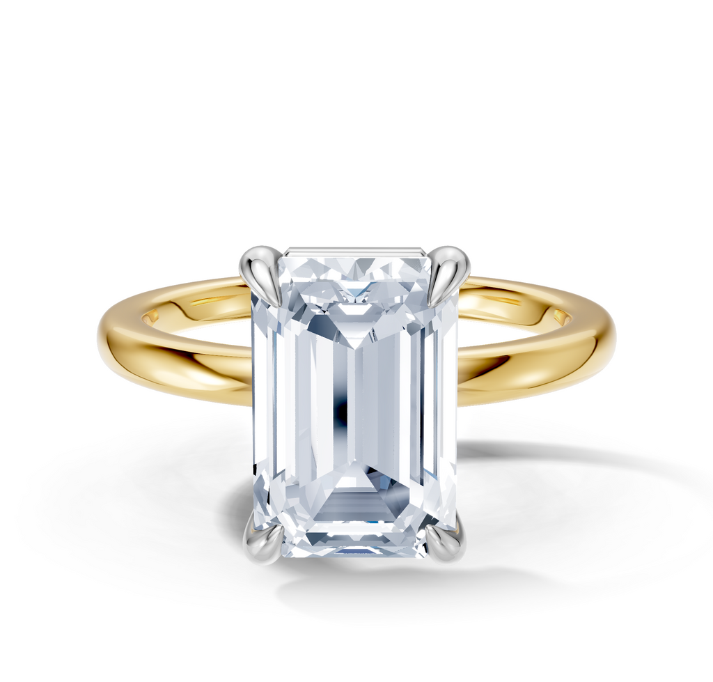 Image for Cabas Solitaire Engagement Ring | 18k Two Tone