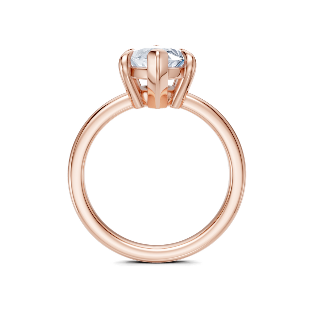 Image for Cabas Solitaire Engagement Ring | 14k Rose Gold