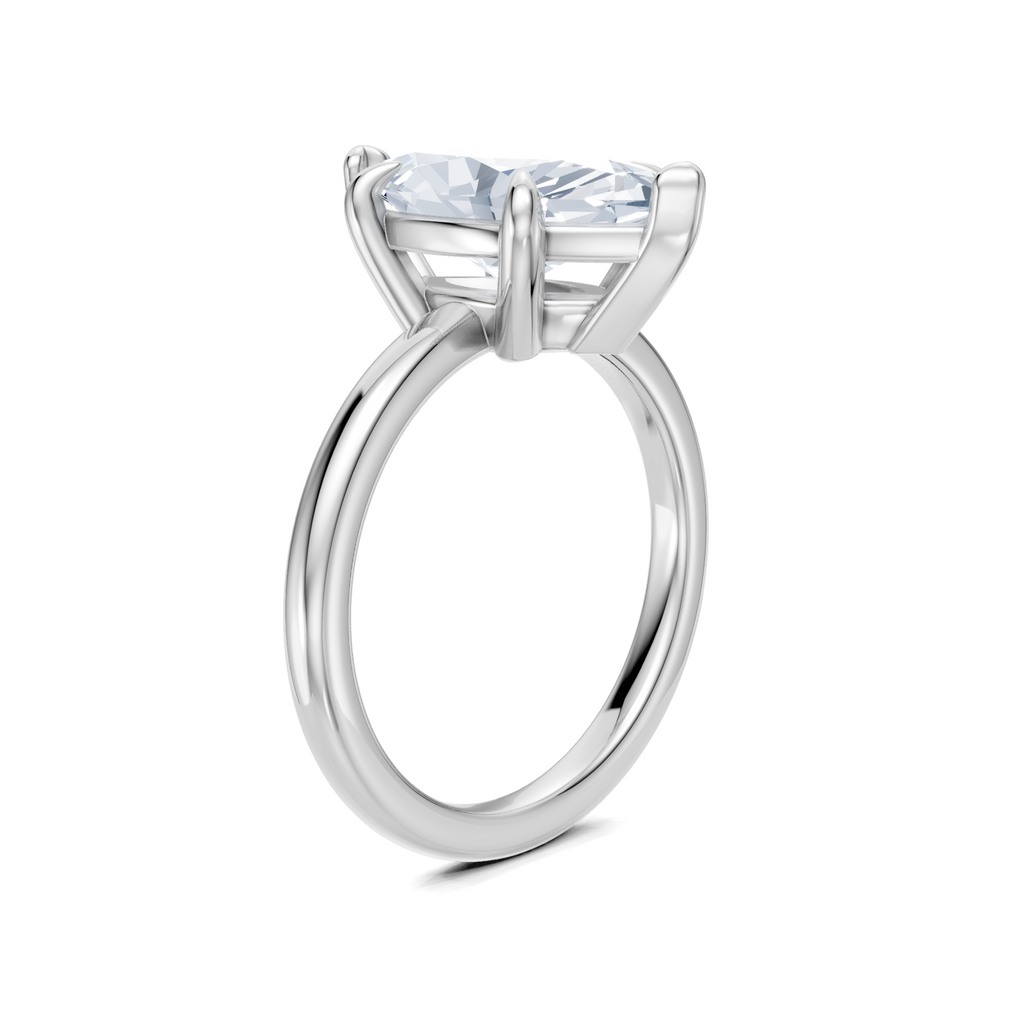Image for Cabas Solitaire Engagement Ring | 14k White Gold