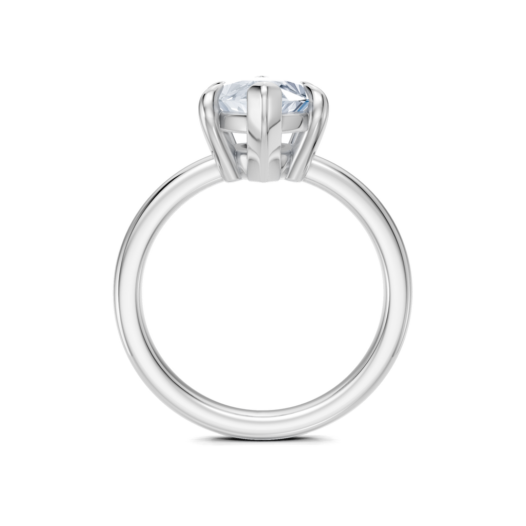 Image for Cabas Solitaire Engagement Ring | 14k White Gold