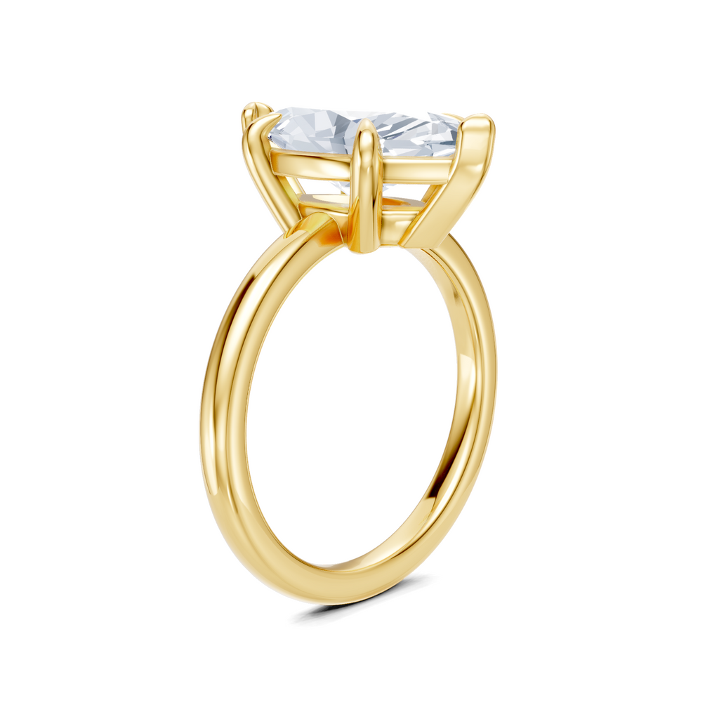 Image for Cabas Solitaire Engagement Ring | 14k Yellow Gold