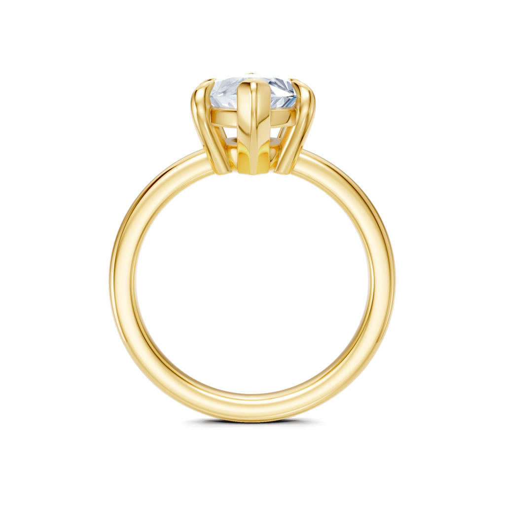 Image for Cabas Solitaire Engagement Ring | 14k Yellow Gold