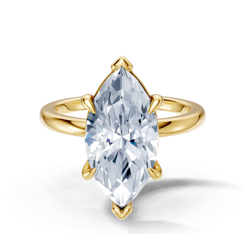 Image for Cabas Solitaire Engagement Ring | 14k Yellow Gold