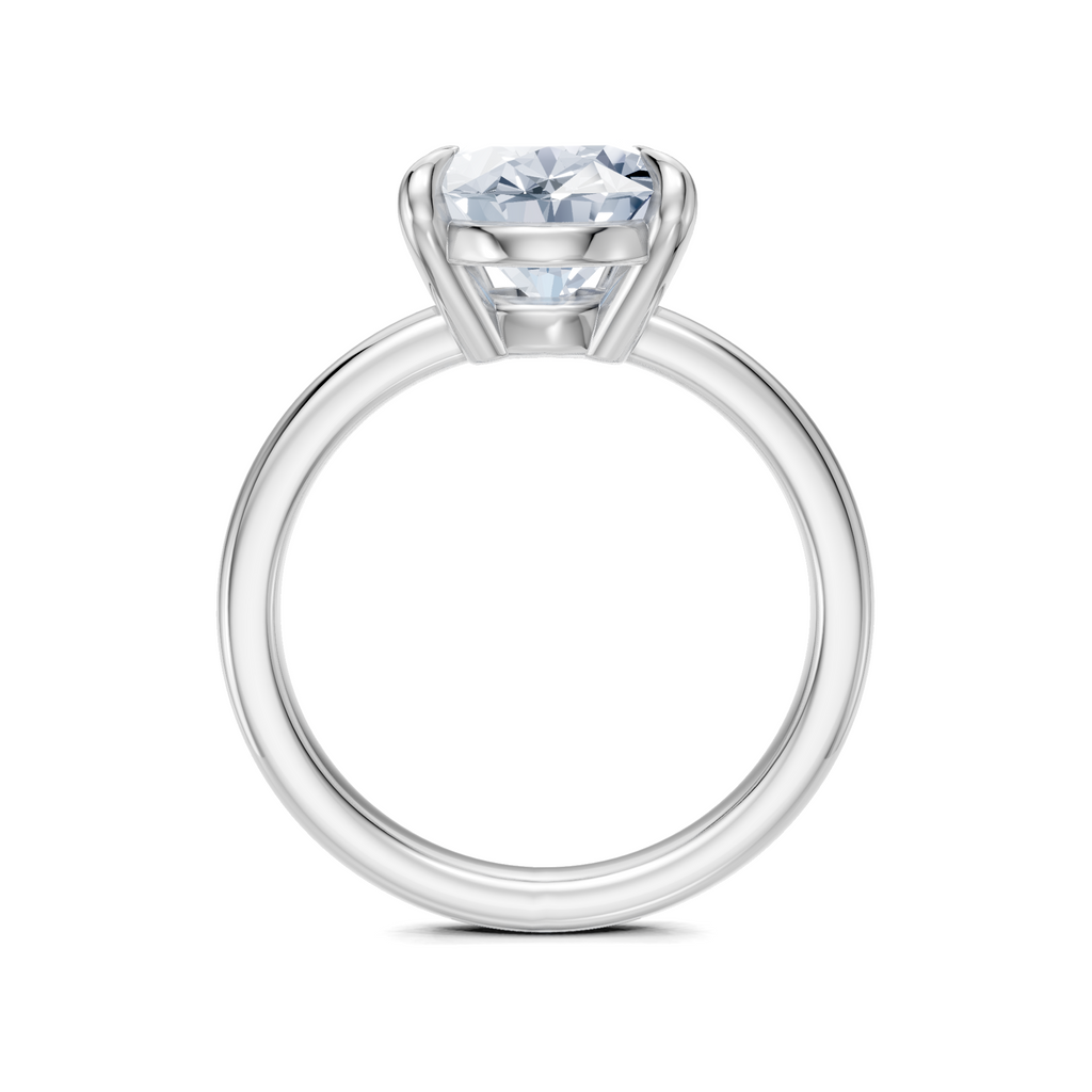 Image for Cabas Solitaire Engagement Ring | 14k White Gold