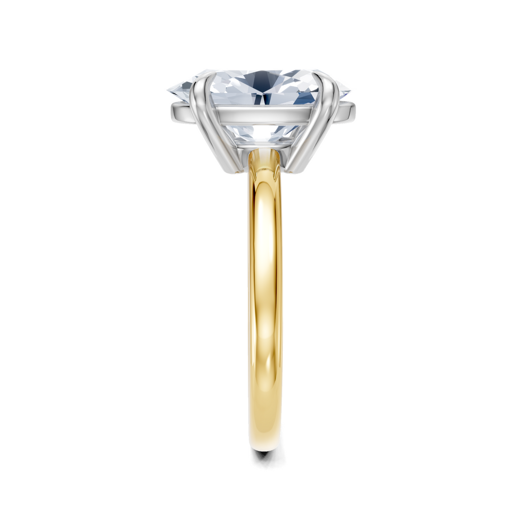 Image for Cabas Solitaire Engagement Ring | 18k Two Tone