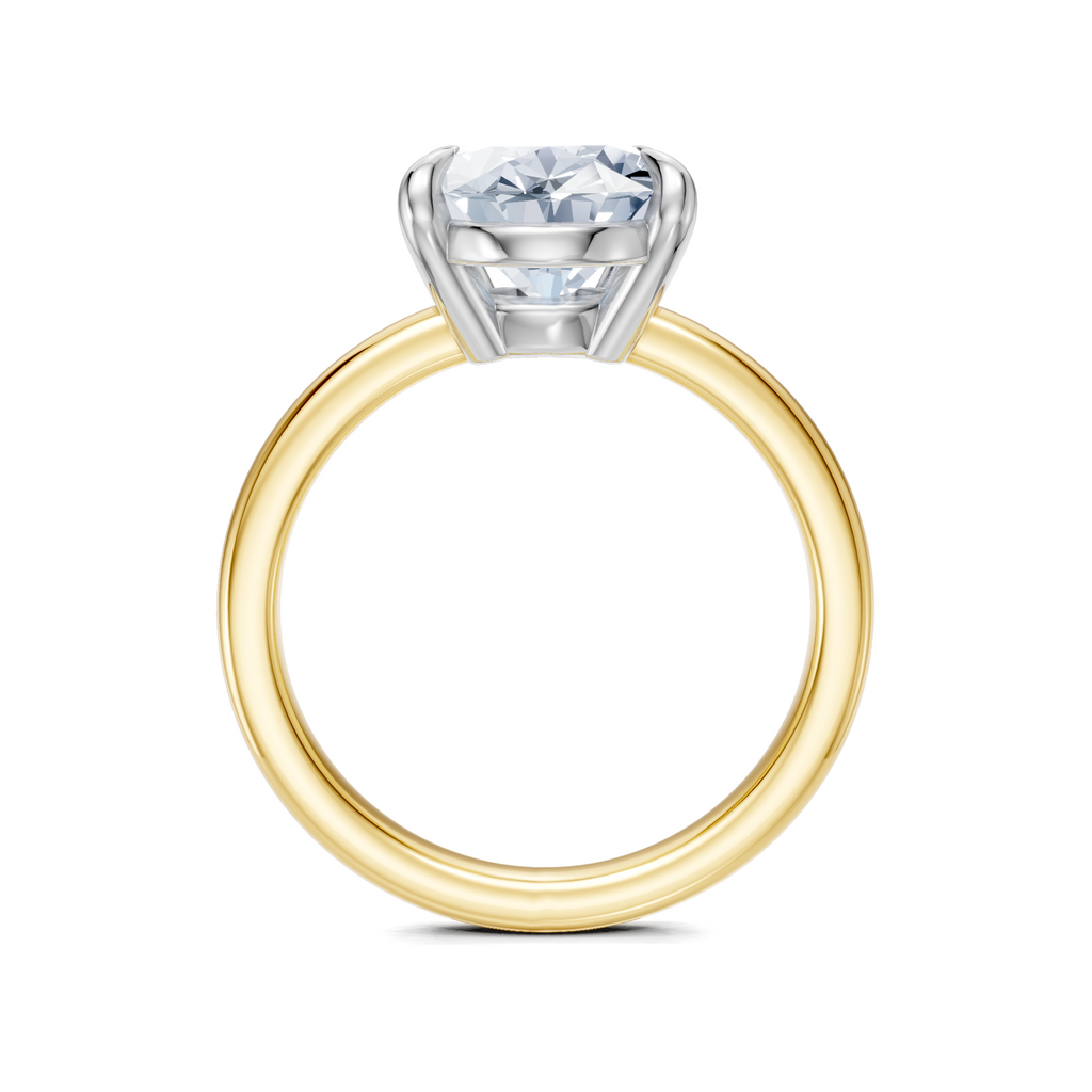 Image for Cabas Solitaire Engagement Ring | 14k Two Tone