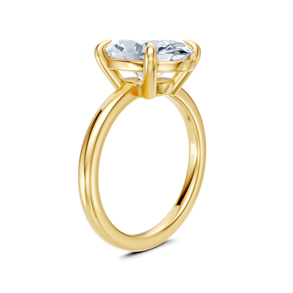 Image for Cabas Solitaire Engagement Ring | 14k Yellow Gold