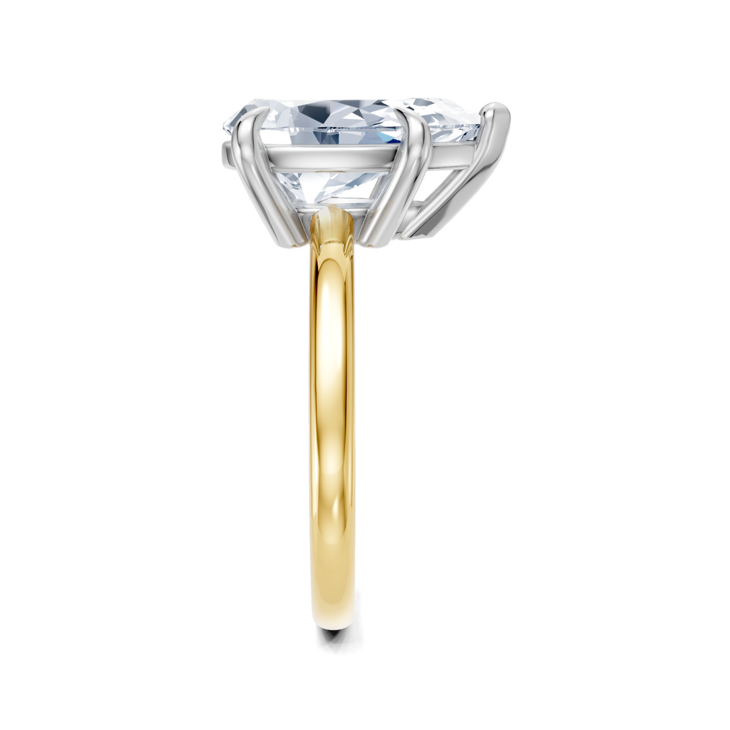 Image for Cabas Solitaire Engagement Ring | 14k Two Tone
