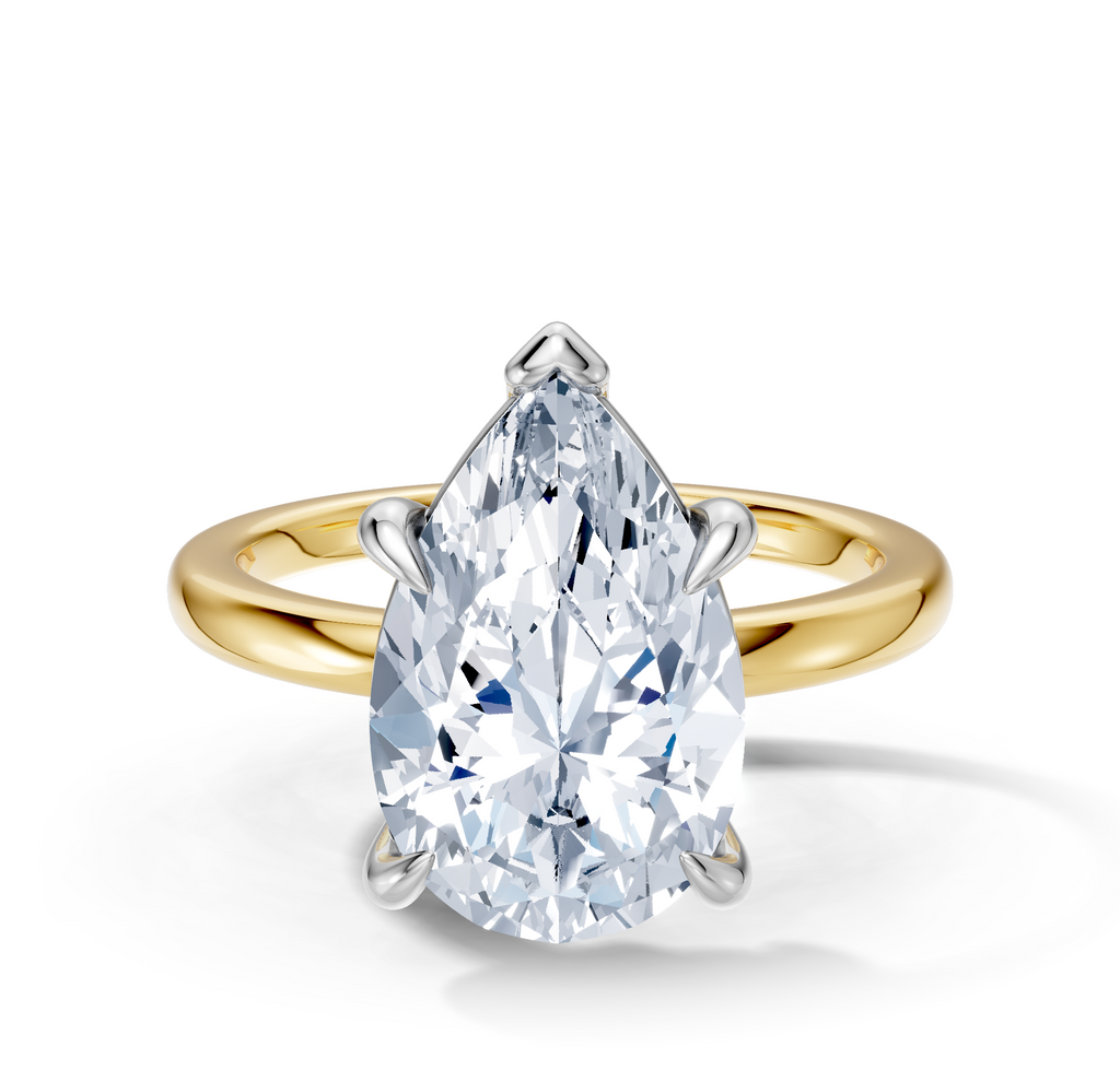 Image for Cabas Solitaire Engagement Ring | 18k Two Tone