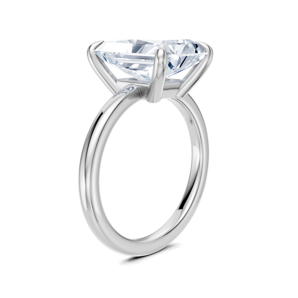 Image for Cabas Solitaire Engagement Ring | 18k White Gold