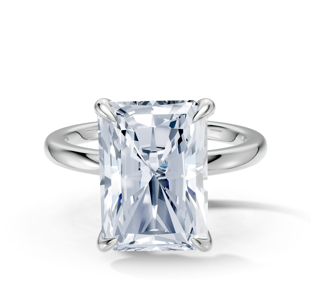Image for Cabas Solitaire Engagement Ring | 18k White Gold