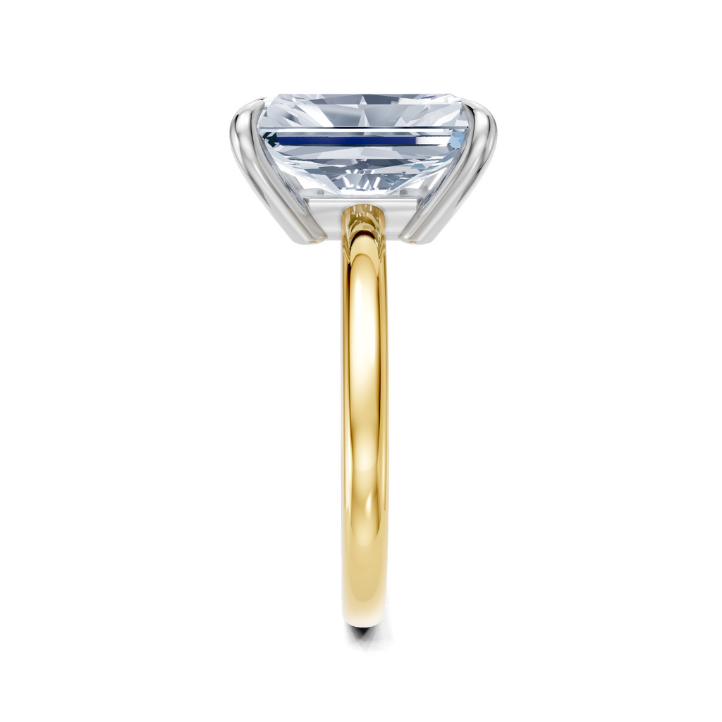 Image for Cabas Solitaire Engagement Ring | 14k Two Tone