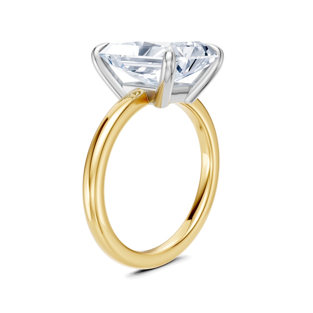 Image for Cabas Solitaire Engagement Ring | 14k Two Tone