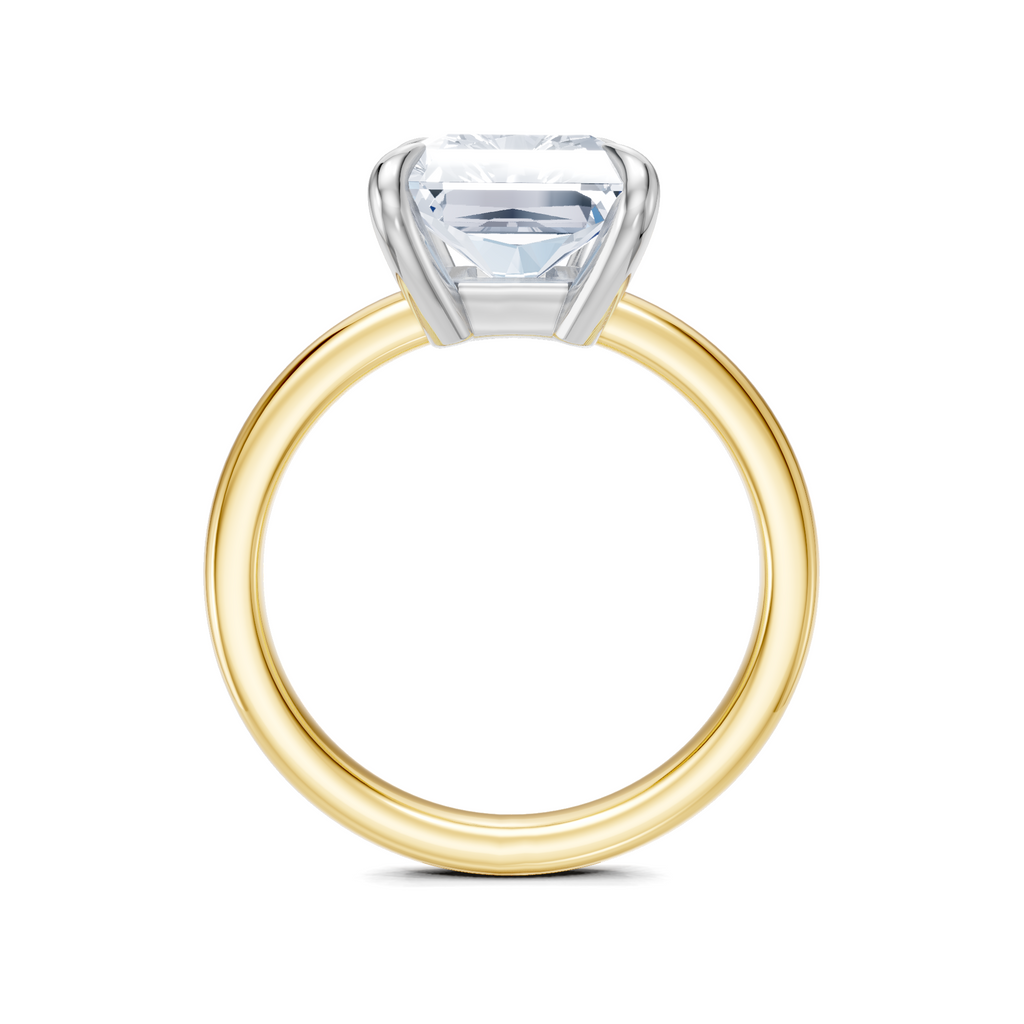 Image for Cabas Solitaire Engagement Ring | 18k Two Tone