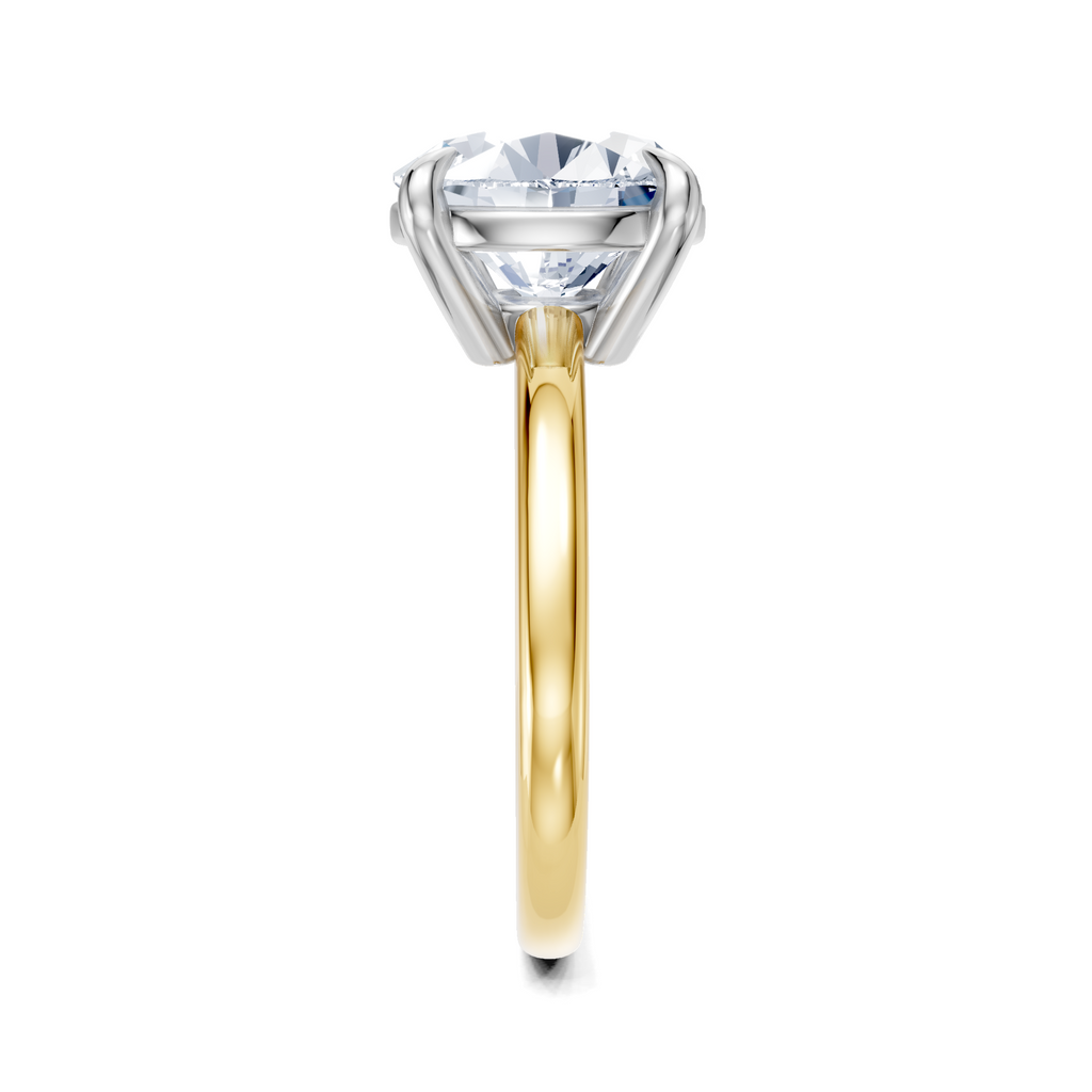 Image for Cabas Solitaire Engagement Ring | 18k Two Tone