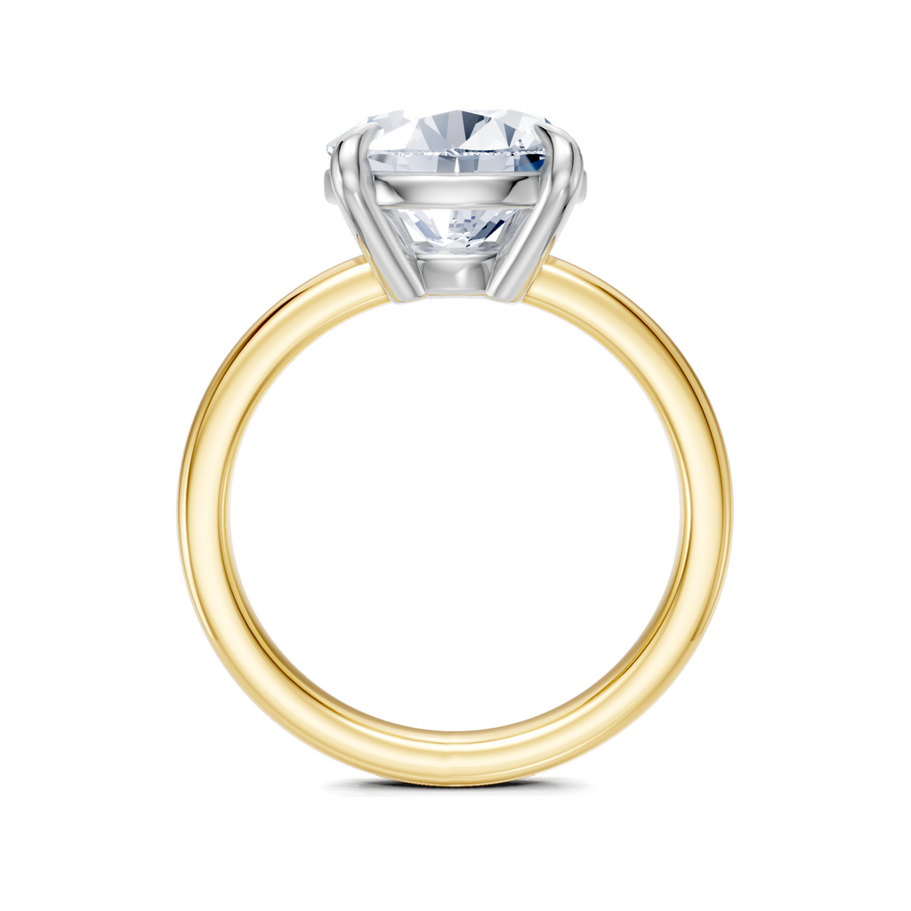 Image for Cabas Solitaire Engagement Ring | 14k Two Tone